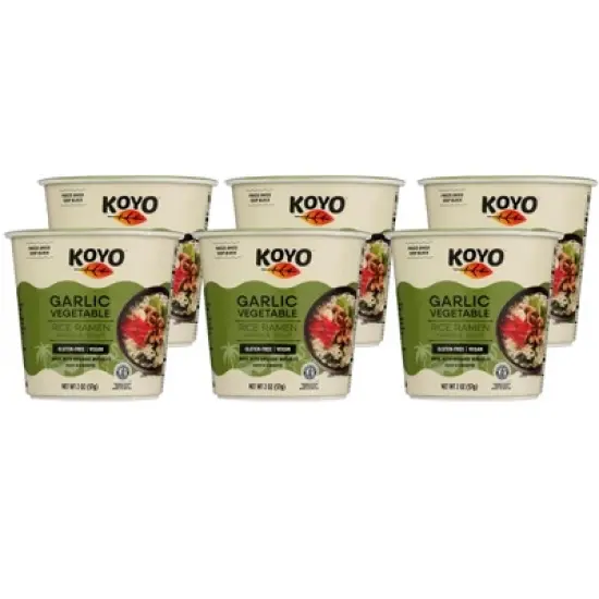 Koyo Garlic Vegetable Ramen - Case of 6/2 oz image {6}