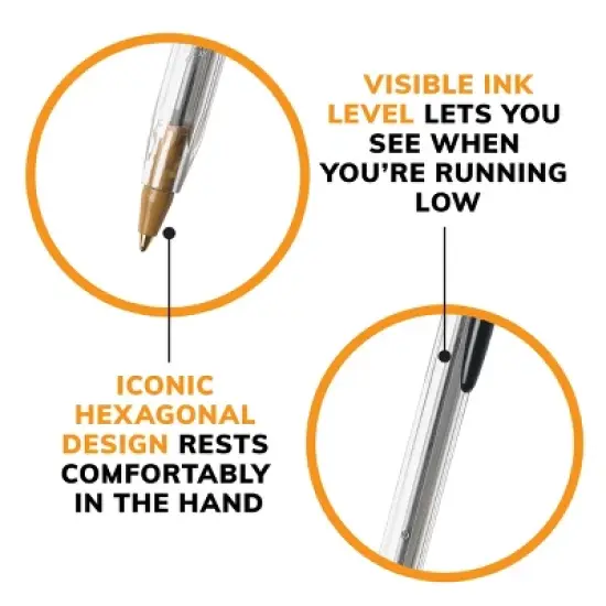 BIC Cristal Xtra Smooth Ballpoint Pens, Medium Point (1.0mm), 500-Count Pack of Bulk Pens, World's No. 1 Ball Pen image {5}