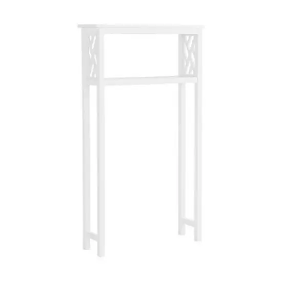 Coventry Bathroom Over the Toilet Open Storage Shelf White - Alaterre Furniture image {4}