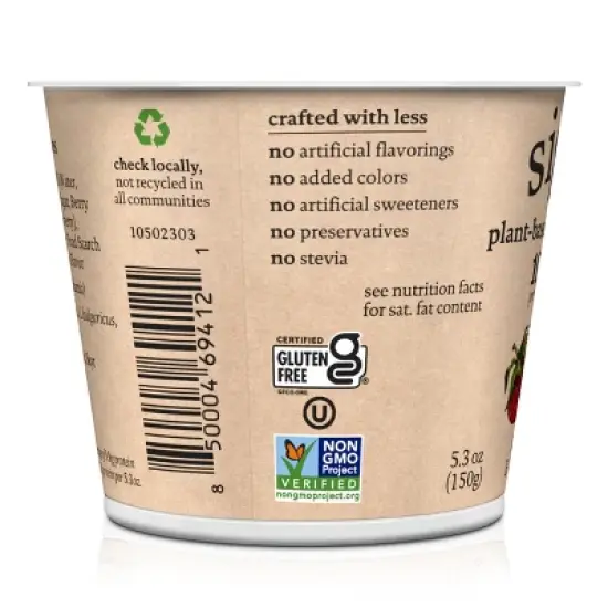 Siggi's Mixed Berries Plant-Based Coconut Blend Yogurt Alternative - 5.3oz image {8}