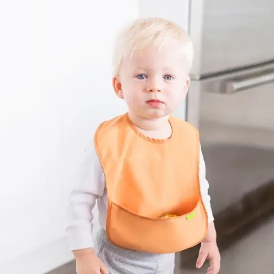 KeaBabies 3pk Presto Baby Bibs Waterproof with Food Catcher, Lightweight Toddler Bibs for Eating image {1}