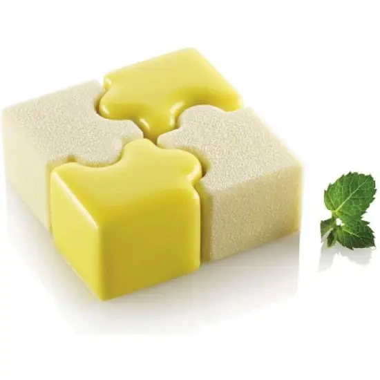 Silikomart Puzzle Silicone Mold Inch x Inch x Inch High (1.65x1.33 x 1.10"H, 16 Cav.) image {5}