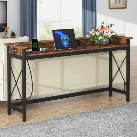 Tribesigns 70.86" Sofa Table image {6}