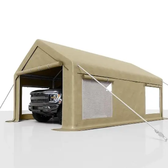 GustoWave 10x20 FT Waterproof UV-Resistant Heavy-Duty Canopy Carport image {5}