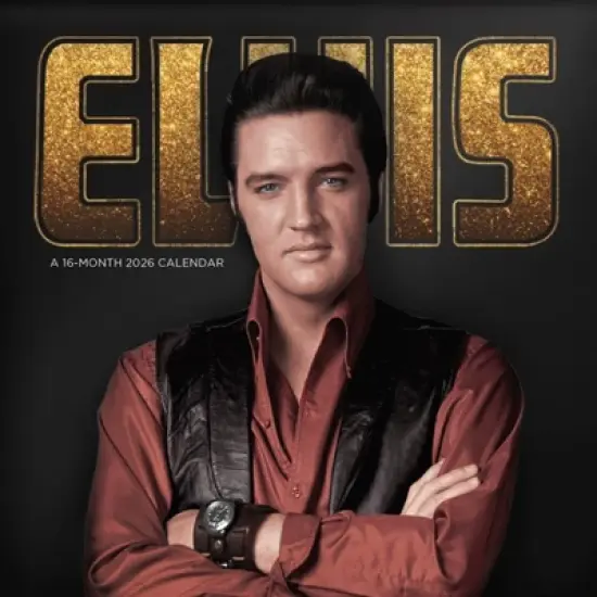 Trends International 2026 Elvis Presley 12"x12" Wall Calendar image {7}