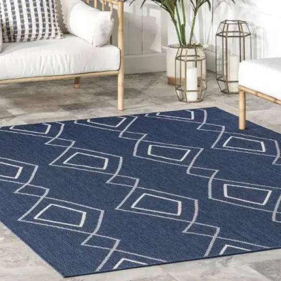 nuLOOM Mallie Moroccan Striped Indoor/Outdoor Area Rug image {8}