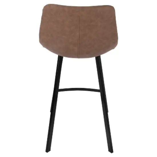 Set of 2 26" Outlaw Industrial Counter Height Barstool - Lumisource image {4}