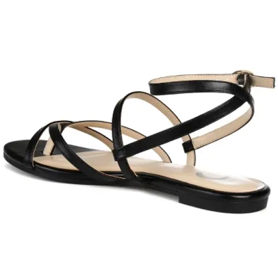 Journee Collection Womens Serissa Multi Strap Flat Sandals image {6}