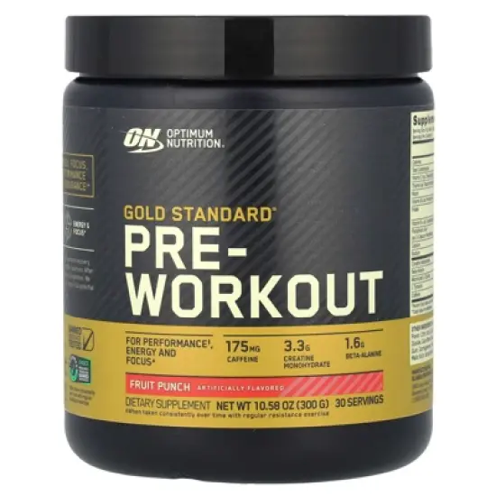 Optimum Nutrition Gold Standard&reg; Pre-Workout, Fruit Punch, 10.58 oz (300 g) image {4}