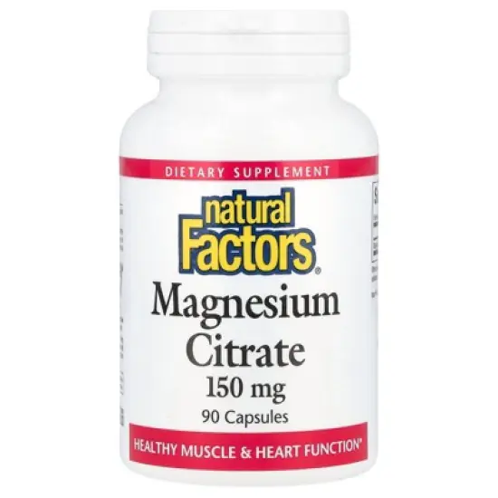Natural Factors Magnesium Citrate, 150 mg, 90 Capsules image {4}