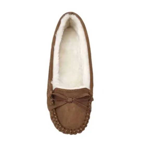 Girls' Cadi Moccasin Slippers - Cat & Jack&trade; Chestnut Brown image {2}