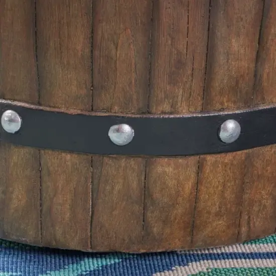 KWPZQEB 25" Propane Fire Pit, Outdoor Round Firepits Fire Pit Table No Assembly Required, Outside Patio Deck, Garden, Brown image {8}