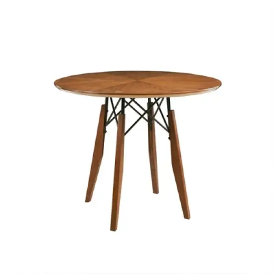 Clark Round Dining Pub Table Pecan image {4}