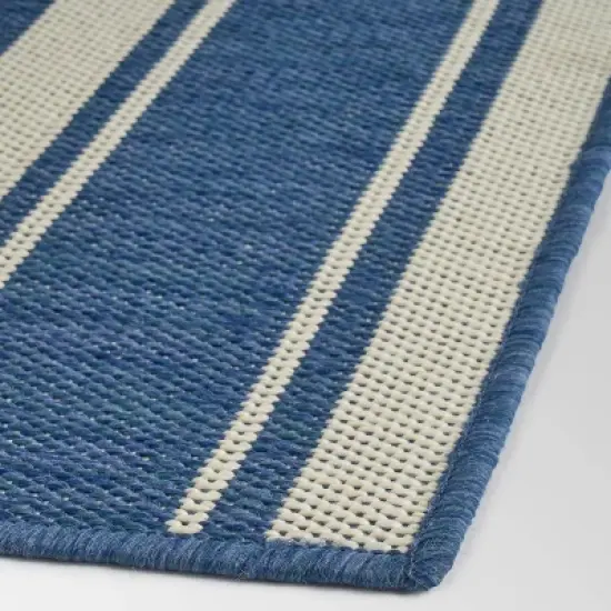 7'10" x 10' Nador Outdoor Rug Blue/Ivory - Christopher Knight Home image {3}