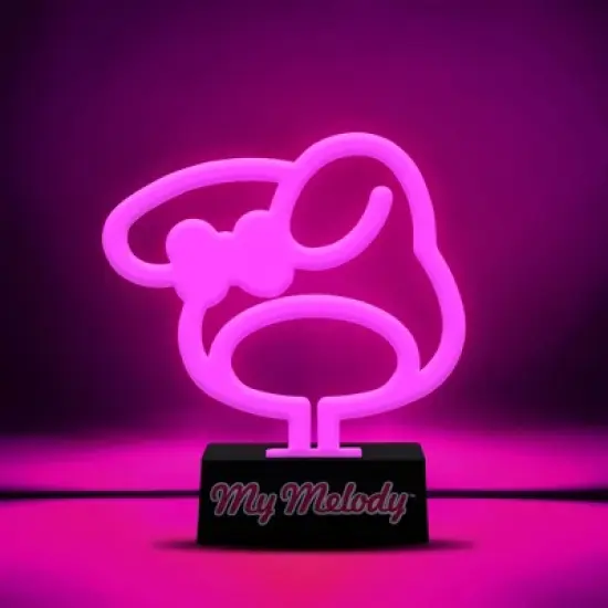 Silver Buffalo Sanrio My Melody Silhouette 7-Inch LED Neon Mood Light image {1}