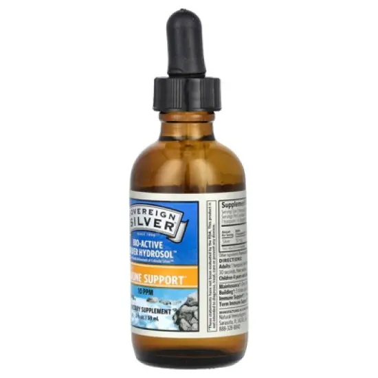 Sovereign Silver Bio-Active Silver Hydrosol Dropper-Top, Daily + Immune Support, 10 PPM, 2 fl oz (59 ml), Dietary Supplements image {3}