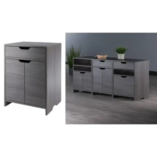Nova 1 Drawer Storage Cabinet - Winsome image {10}