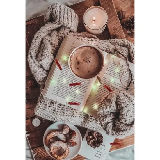 Perfect Holiday 36 LED Red Christmas Card Clip String Light- Battery Operated image {3}