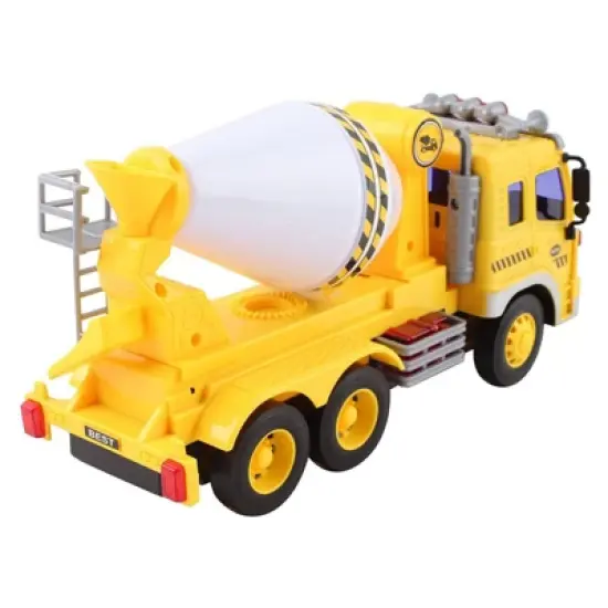 Insten Friction Powered Cement Mixer Truck Toy With Lights And Sound, Pull Back Toys image {1}