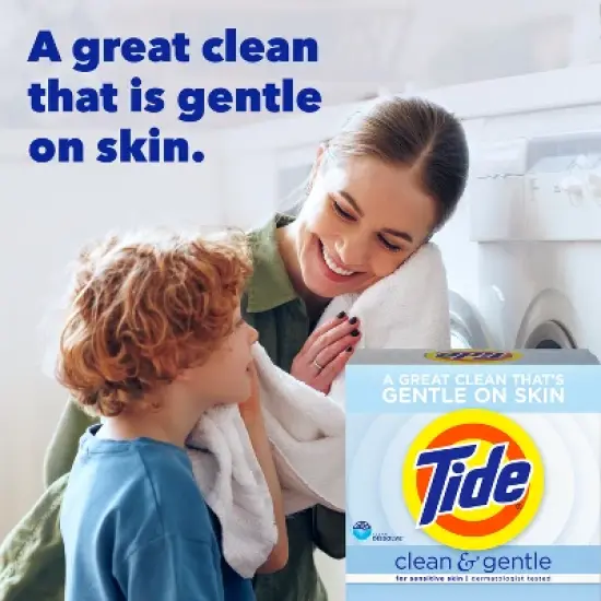 Tide Powder Laundry Detergent - Free & Gentle - 77oz image {1}