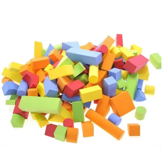 Insten 131 Piece Set Foam Building Blocks for Kids and Toddlers, Educational Toys image {1}