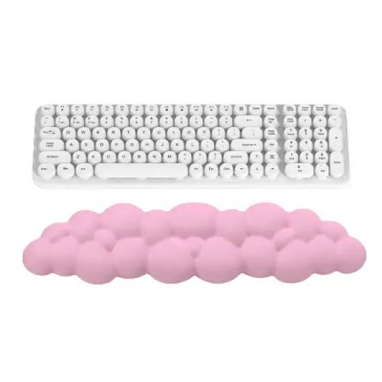 Gems Cloud Keyboard Wrist Rest - Pink: Foam Non-Skid Base, 16.89"x4.31"x0.94" image {2}