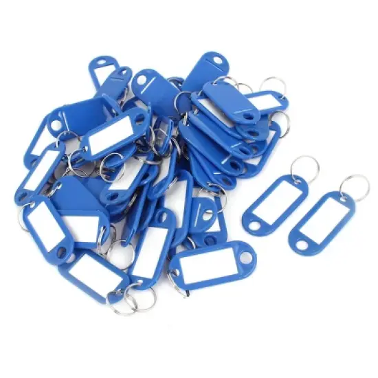 Unique Bargains uxcell Plastic Metal Badge Holders Blue 50 Pcs image {5}