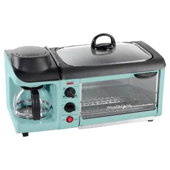 Nostalgia Electrics Retro 3-in-1Family Size Griddle Aqua image {5}