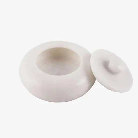 Inox Artisans Salero Marble Salt Cellar with Lid image {1}