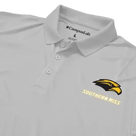 Men's University of Southern Mississippi Adult Polo Left Chest Logo image {3}