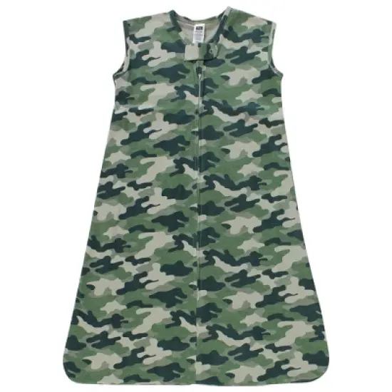 Hudson Baby Cotton Sleeveless Wearable Sleeping Bag, Sack, Blanket, Camo image {2}