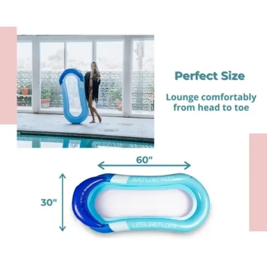 Toynk Inflatable Swimming Pool PVC Float Lounge Recliner | Blue image {1}