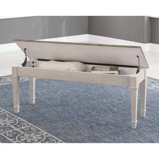 Skempton Storage Bench Two-Tone - Signature Design by Ashley image {3}