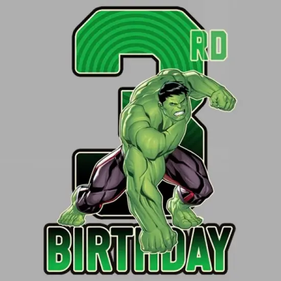 Toddler's Marvel 3rd Birthday Hulk T-Shirt image {1}