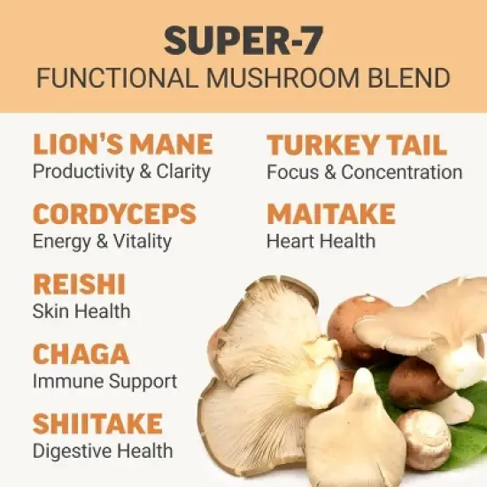 Force Factor Modern Mushrooms Vegan Soft Chews - Cinnamon Roll - 60ct image {3}