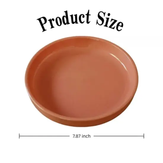 SEVOBAL Serving Platters Rustic Ceramic Pasta Platters, Ideal for Serving Spaghetti Lasagna Macaroni Ziti at Stylish Dinners, Pink, 7.87"*7.87"*1.57" image {2}