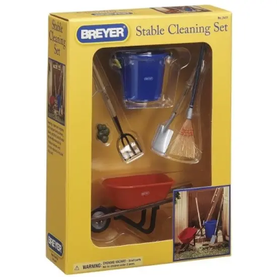 Breyer Animal Creations Breyer 1:9 Model Horse Accessory Set: Stable Cleaning Kit image {1}