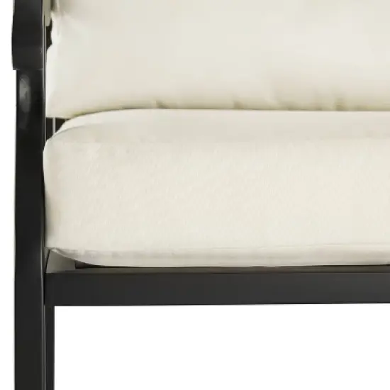 4pc Alistair Outdoor Steel Conversation Set Creme/Matte Black - Crosley image {13}