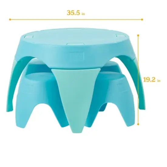 ECR4Kids Ayana Table and Stool Set, Plastic Kids' Table and Chairs image {1}
