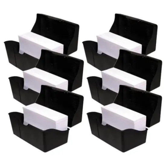 Innovative Storage Designs Black Index Card Holder, 4" x 6", Pack of 6 image {3}