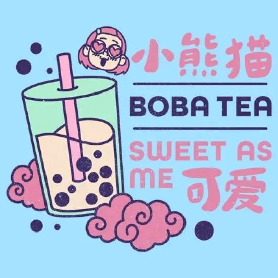 Men's Turning Red Boba Tea Sweet as Me T-Shirt image {1}