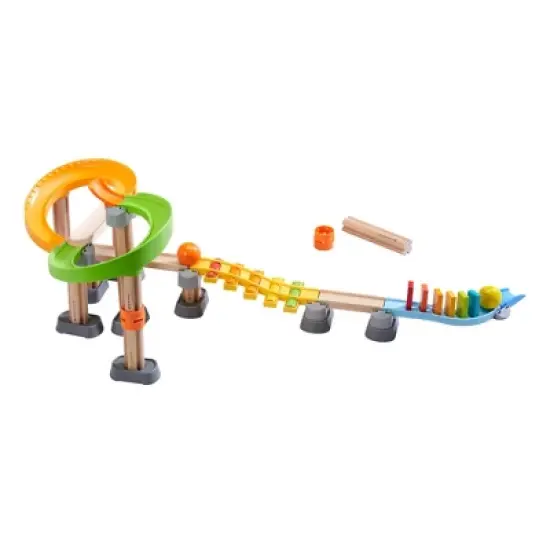 HABA Kullerbu Melody Dominoes Rolling Ball Track Play Set with Xylophone and Stairs for Ages 2+ image {2}