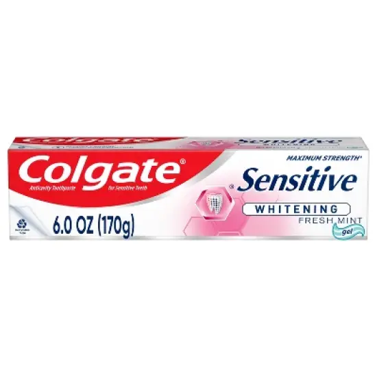 Colgate Sensitive Toothpaste Maximum Strength with Whitening - Fresh Mint Gel - 6oz image {5}