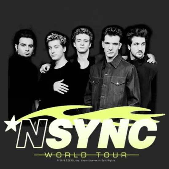 Women's NSYNC World Tour Poster T-Shirt image {1}