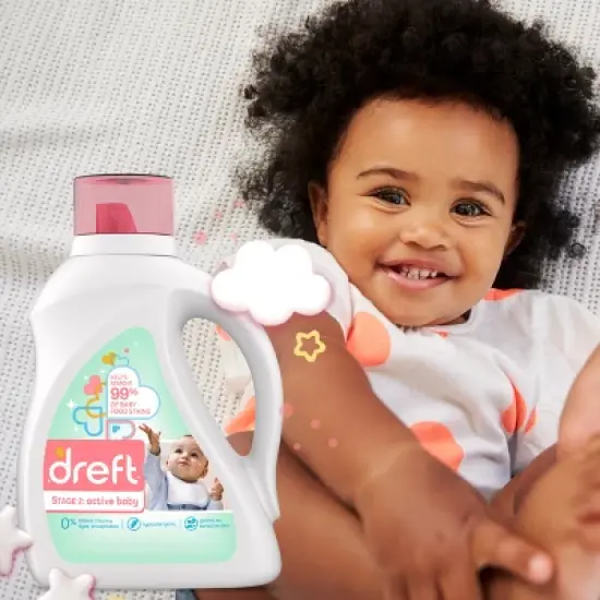 Dreft Stage 2: Active Baby Liquid Laundry Detergent image {4}