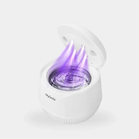 Ultrasonic Retainer Cleaner Machine, 200 mL, 45kHz with Digital Timer for Denture, Aligner, Braces, Mouth Guard, & Jewelry image {9}