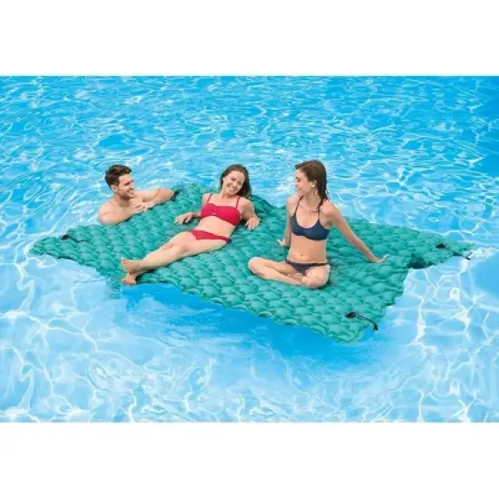 Intex Giant Inflatable Floating Platform Mat for Pools and Lakes 9.5FT X 7FT (4-Pack) image {3}
