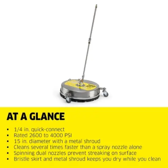 Karcher 15" Metal Surface Cleaner Pressure Washer Surface Cleaner image {1}