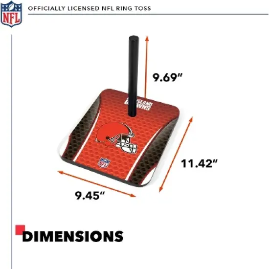 NFL Cleveland Browns Solid Wood Quoits Toss Game image {2}