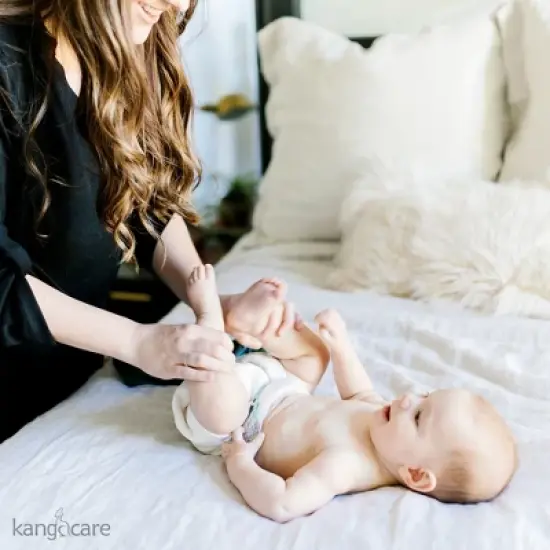 Kanga Care Premium Unbleached Birdseye 70% Bamboo Rayon 30% Cotton Flat Fold Cloth Diapers (6pk) - One Size 4-35+lbs image {1}